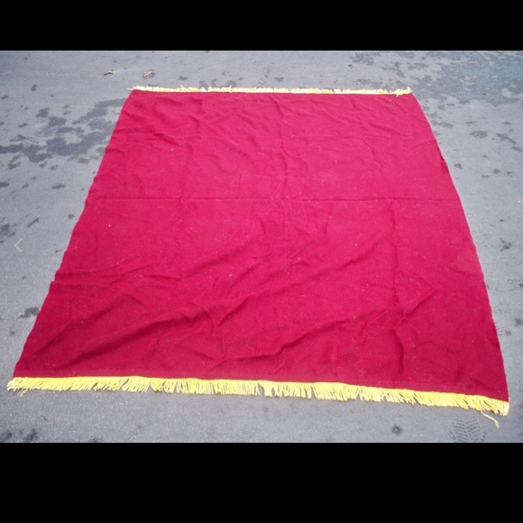 Vtg 1950s Maroon & Gold University of Minnesota Golden Gophers Letterman Blanket - Picture 8 of 8